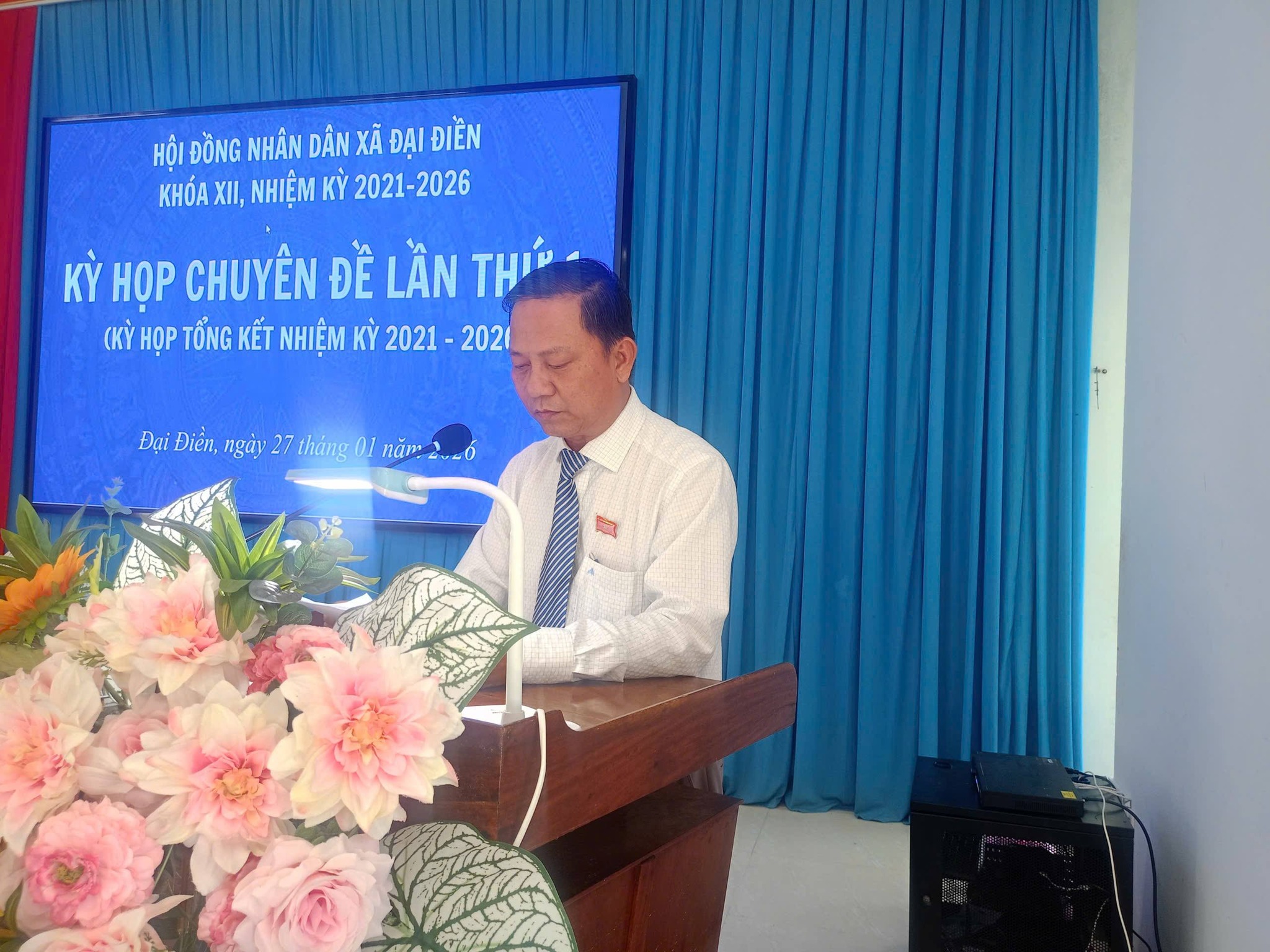 KỲ HỌP CHUYÊN ĐỀ LẦN THỨ NHẤT HỘI ĐỒNG NHÂN DÂN XÃ KHÓA XII, NHIỆM KỲ 2021 – 2026: TỔNG KẾT HOẠT ĐỘNG NHIỆM KỲ