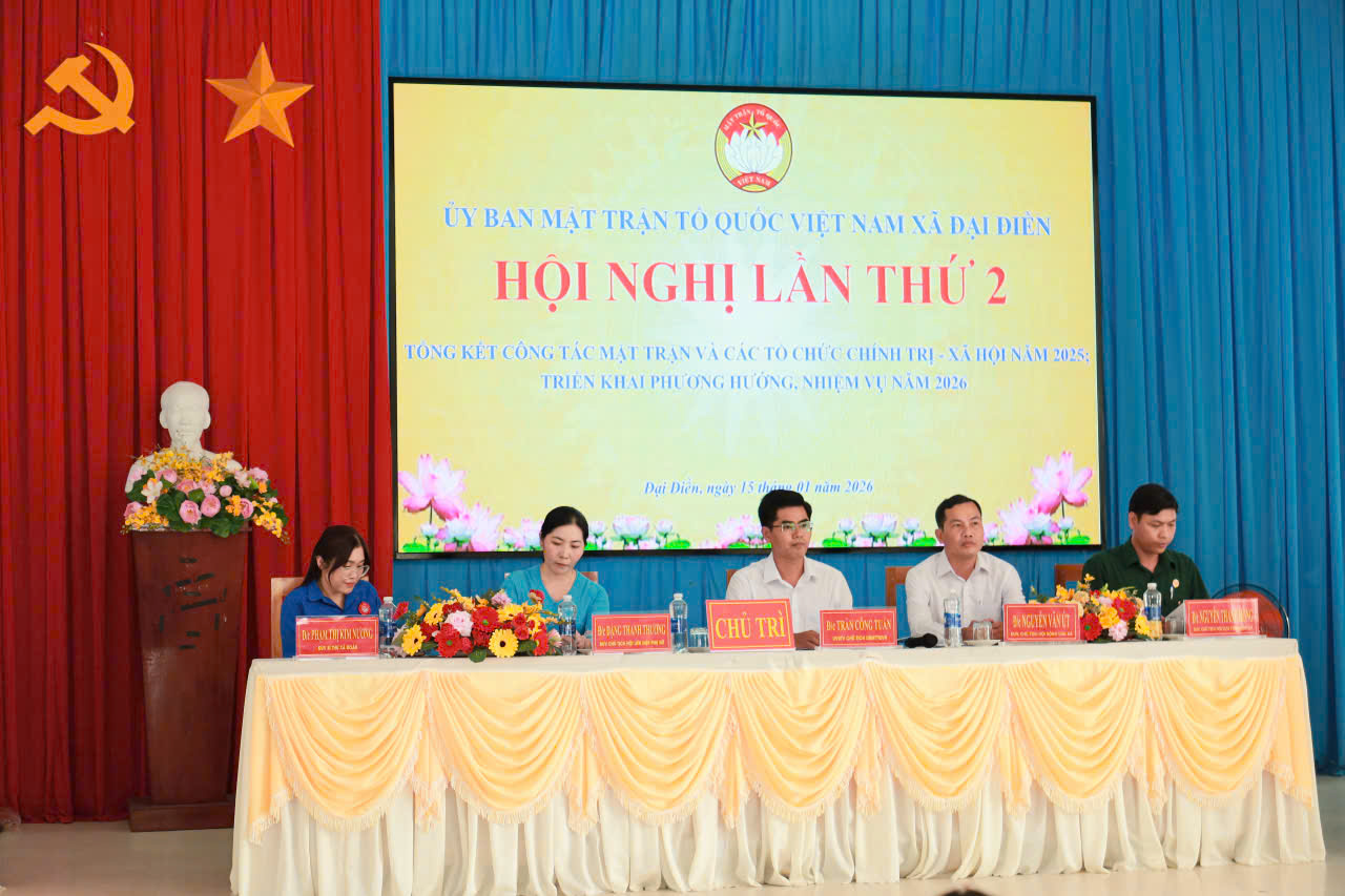 HỘI NGHỊ TỔNG KẾT CÔNG TÁC MẶT TRẬN VÀ CÁC TỔ CHỨC CHÍNH TRỊ - XÃ HỘI XÃ ĐẠI ĐIỀN NĂM 2025