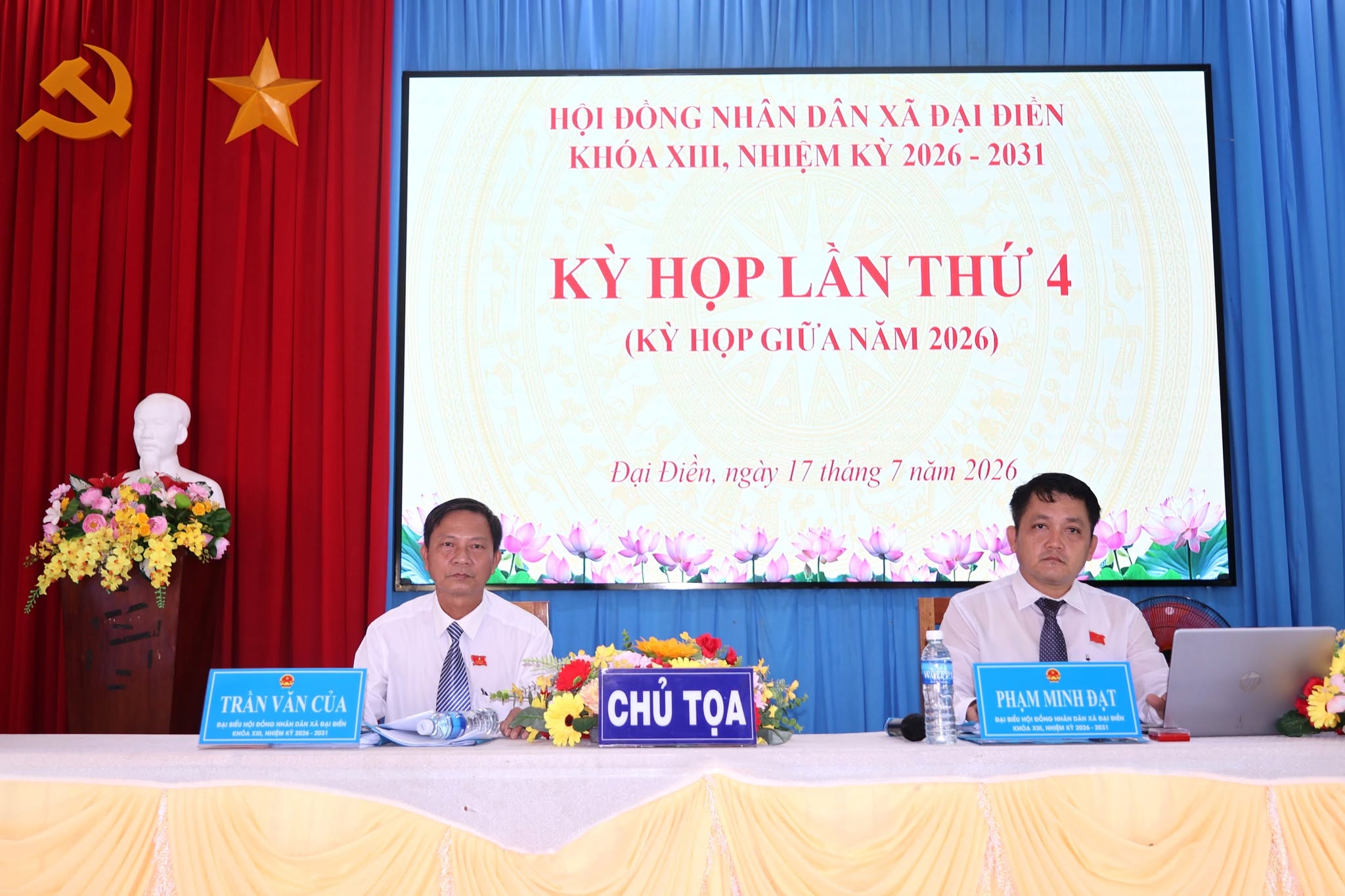 Đại Điền tổ chức kỳ họp lần thứ 4 (kỳ họp giữa năm) Hội đồng nhân dân xã khóa 13, nhiệm kỳ 2026 - 2031