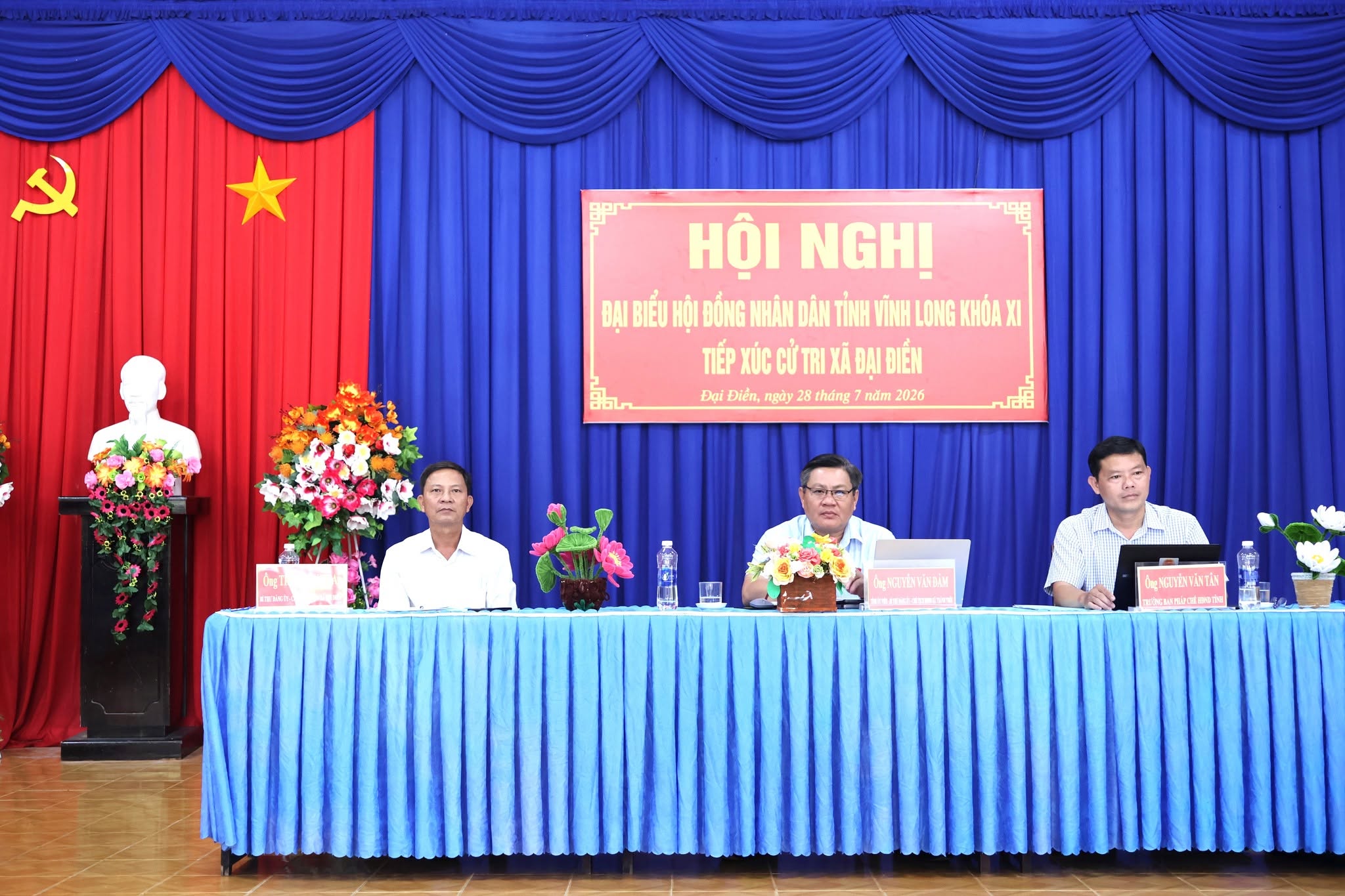Đại biểu Hội đồng nhân dân tỉnh tiếp xúc cử tri các xã Đại Điền, An Định và Hương Mỹ