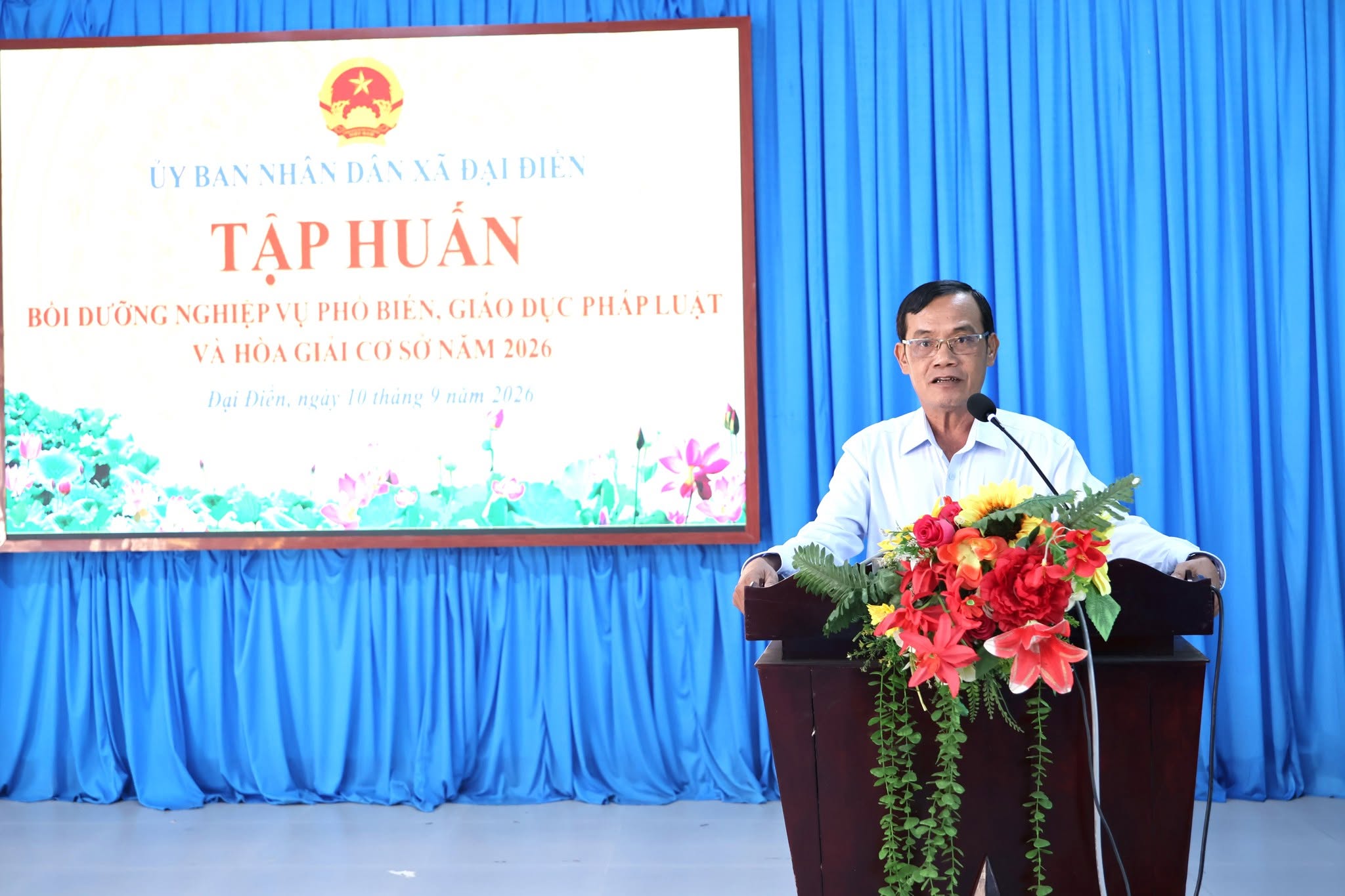 Xã Đại Điền tập huấn, bồi dưỡng nghiệp vụ phổ biến, giáo dục pháp luật và hòa giải cơ sở